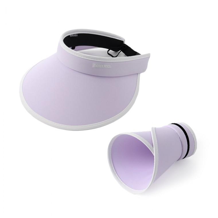 쿨아이스 돌돌이 썬캡(퍼플) 자외선차단모자