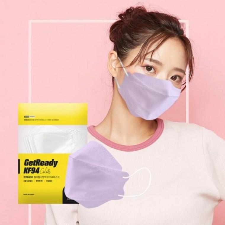 KF94 3D 대형 컬러 황사마스크 100매 일회용 귀편한 여름용 자외선차단