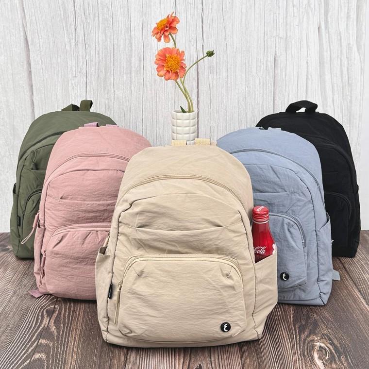 캐주얼 데일리 여성 백팩 가벼운 여행 보조 가방