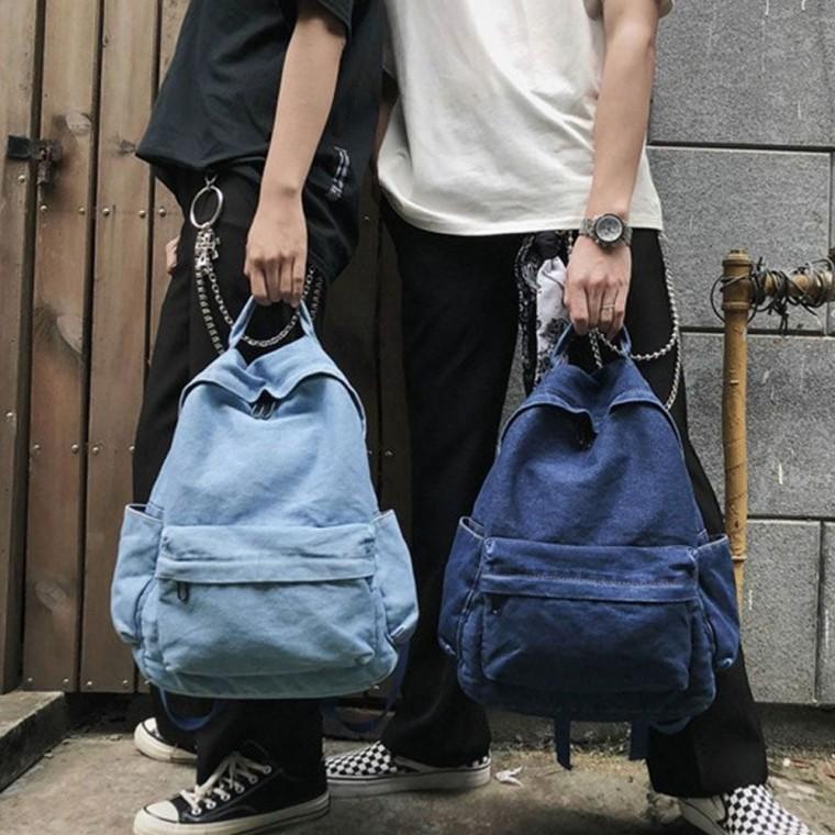 HL] 백팩 가방 데님 남성 여성 남녀공용 캐주얼