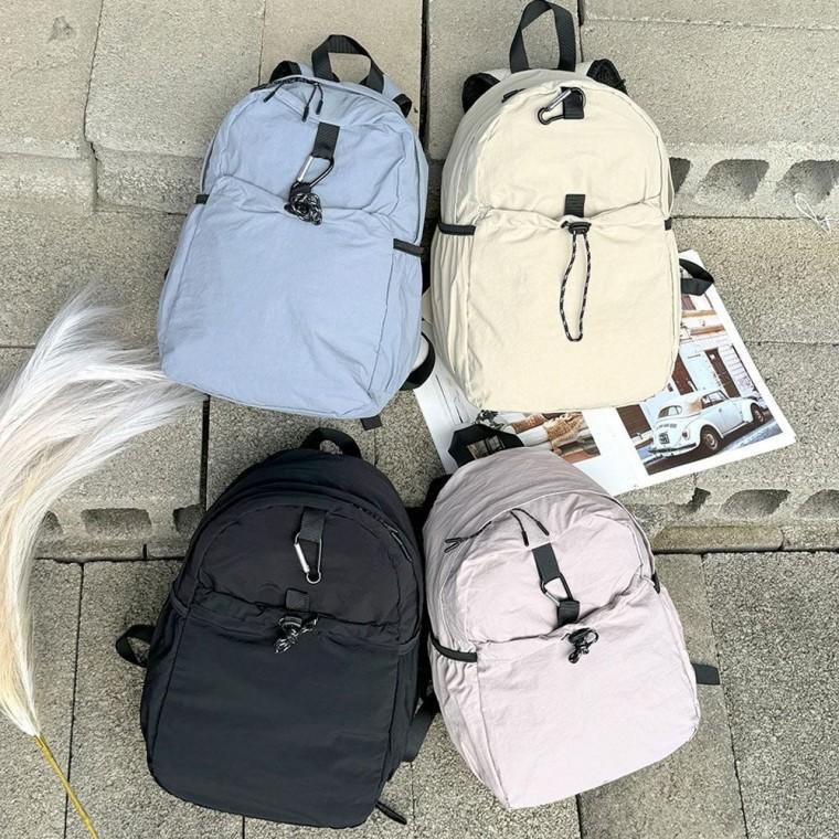 HL] 백팩 가방 나일론 여성 캐주얼 아웃핏 학생 짐색