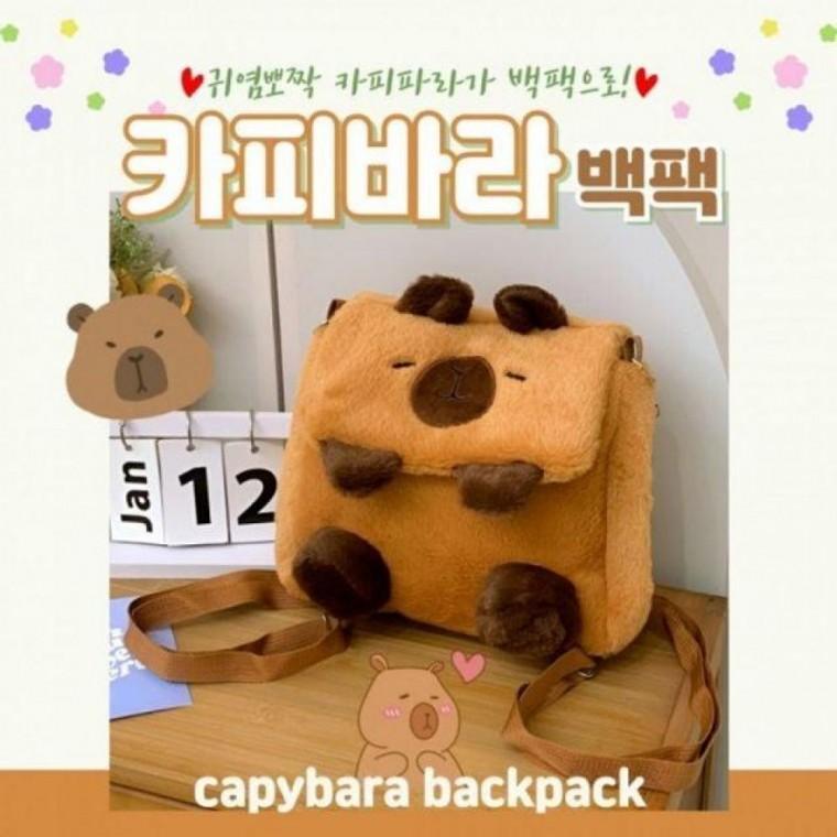 패션가방 별별 카피바라 가방 배낭 창고 캐주얼 귀여운 학생 가벼운 백팩 디자인 용 데일리