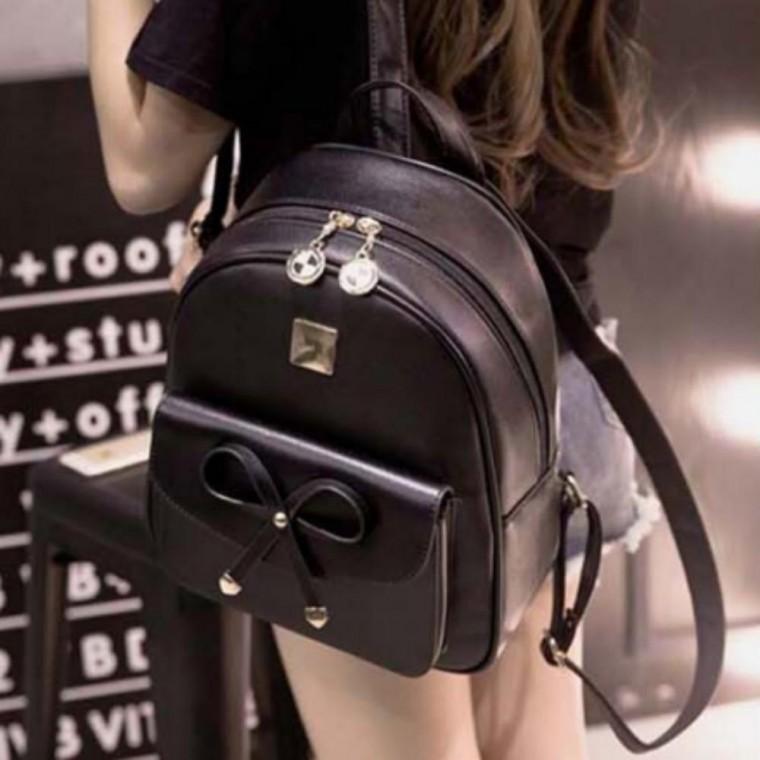 리본 예쁜 캐쥬얼 데일리 가방 장식 포인트 백팩