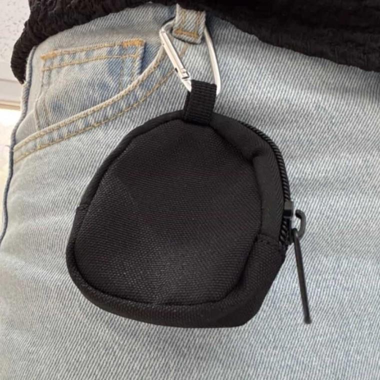 백팩파우치키링 블랙 이어폰보관 가방파우치 이어폰파우치