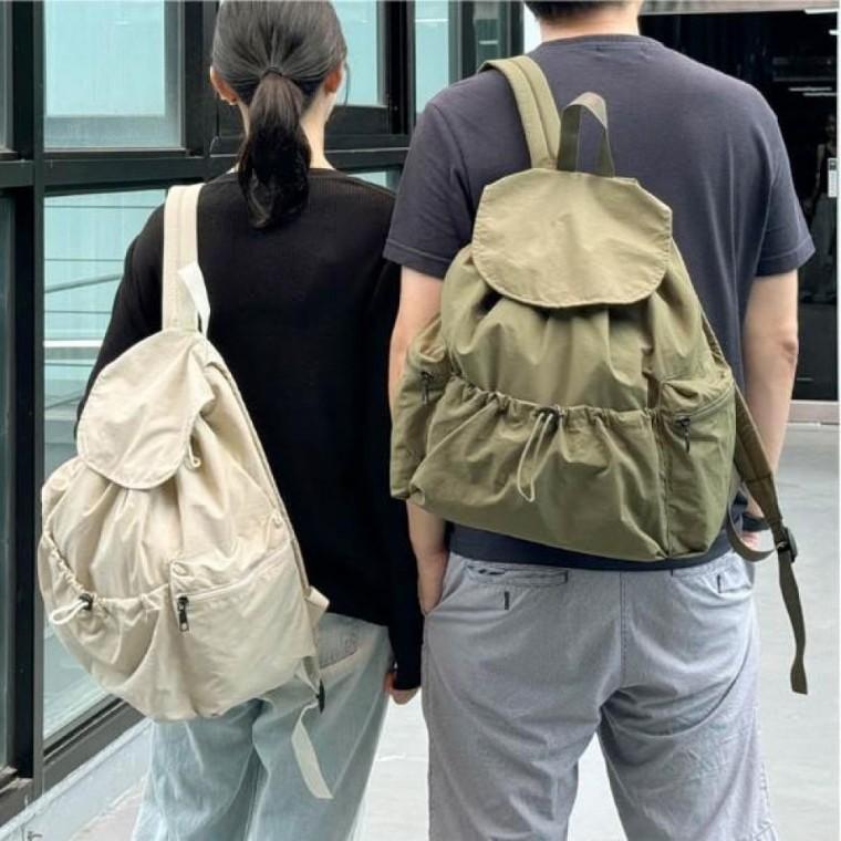 백팩 라운드 덮개 밴딩 스트링 스타일 빅사이즈