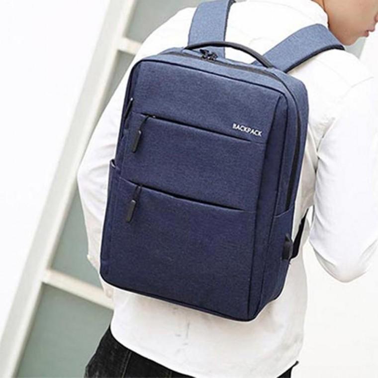 남여공용 투지퍼 캔버스 백팩 가방