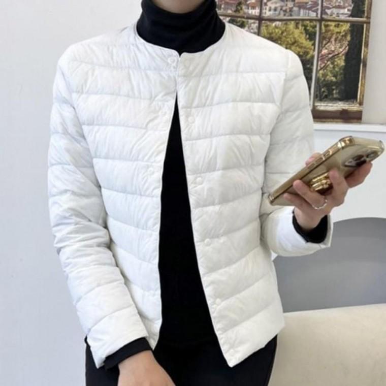 여자 경량패딩 경량 덕다운 슬림핏 자켓 점퍼 오리털 여자 겨울의류 경량