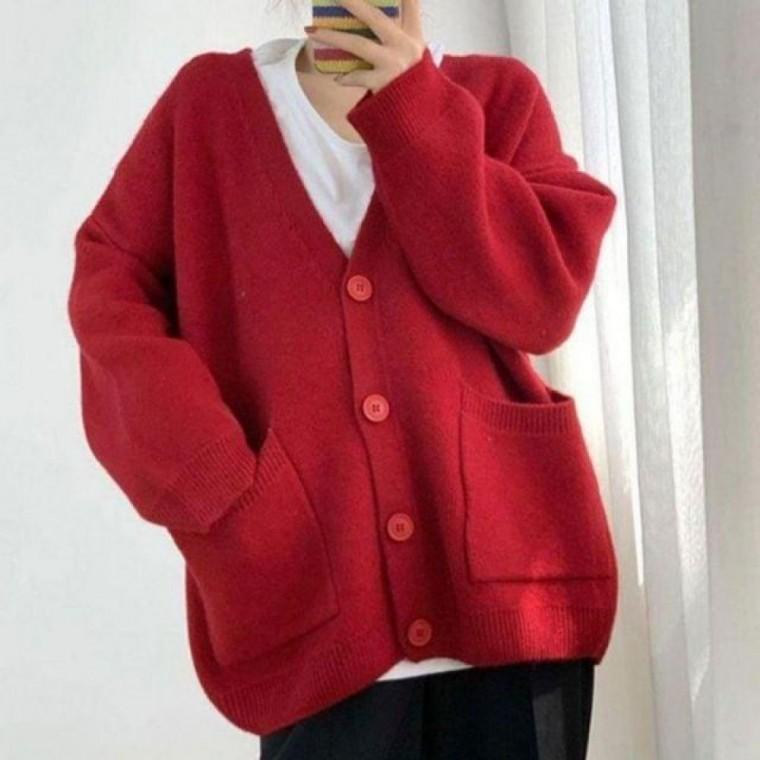 패션스타일 소프트 바람 가디건 니트 여성 점퍼 베이직 청잠바 막이 야상 자켓 청 가을 잠바