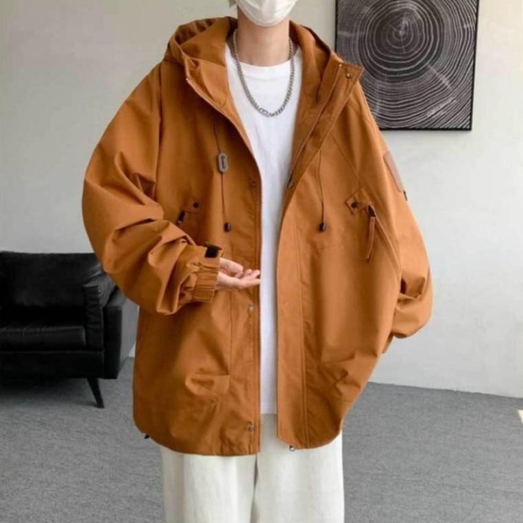 4색 남성 여성 루즈핏 빅사이즈 바람막이 형광 간절기 방풍 점퍼 잠바 자켓 야상