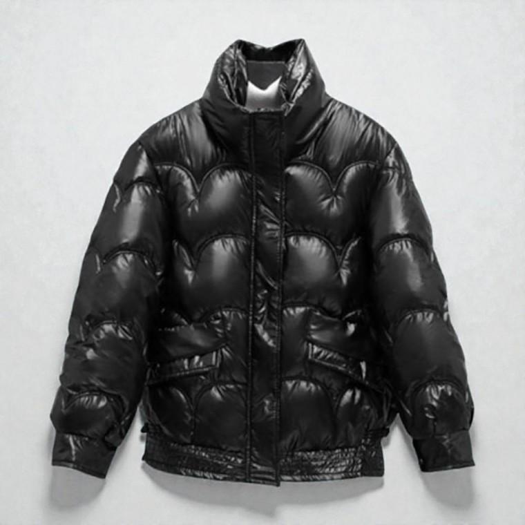 여성 글로시 경량 숏 패딩 점퍼 자켓 데일리 겨울패딩