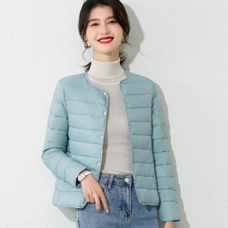 경량 여성 여성경량패딩 투웨이넥 패딩자켓 숏경량패딩 패딩 숏 가벼운 겨울