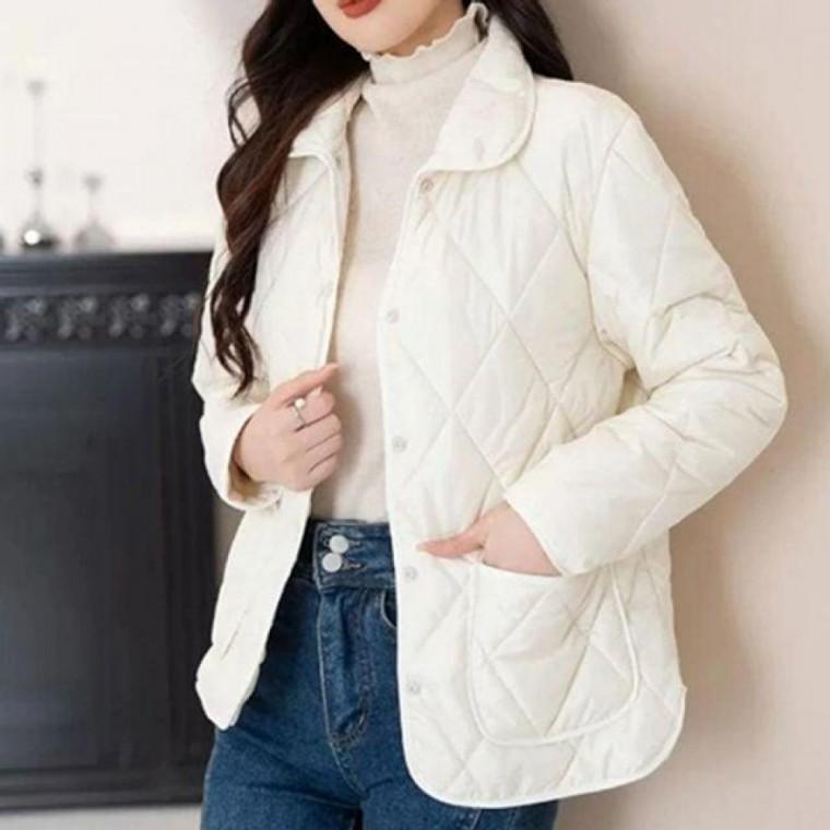 베스트상품 여성 누빔 카라 패딩점퍼 깔깔이 자켓