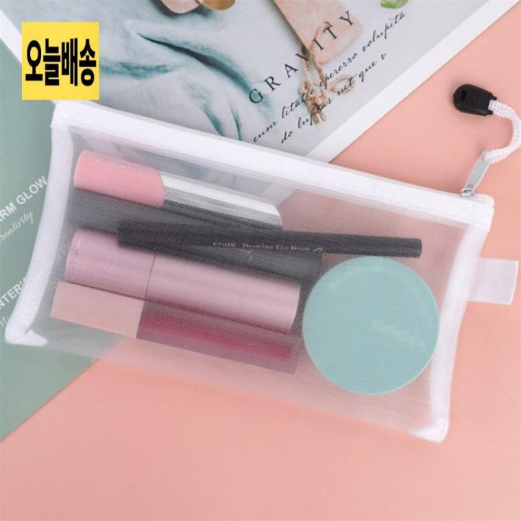 매쉬파우치 다용도 메쉬망 파우치 다용도망사파우치 메쉬이너백 세면파우치