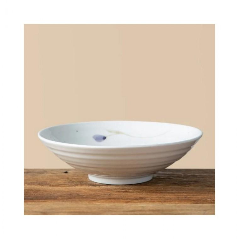 루미나D 이천도자기 청꽃고백자 샐러드볼 23cm 가정용 주방용 다용도