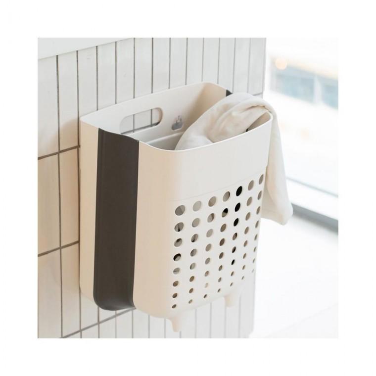 루미나D 접이식 벽걸이 빨래바구니 세탁물 보관함 가정용 주방용 다용도