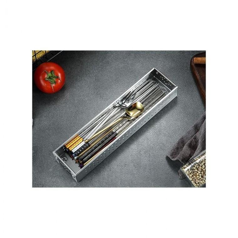 루미나D 물빠짐 스텐 수저통 보관함 소형 트레이 가정용 주방용 다용도