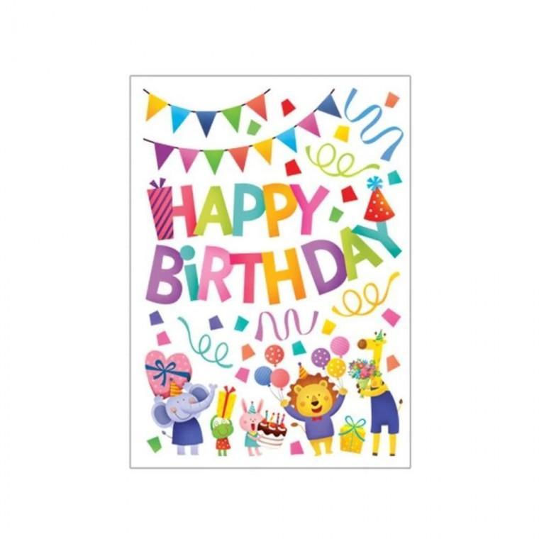 루미나D 해피버스데이 생일 데코 인테리어 스티커 가정용 주방용 다용도