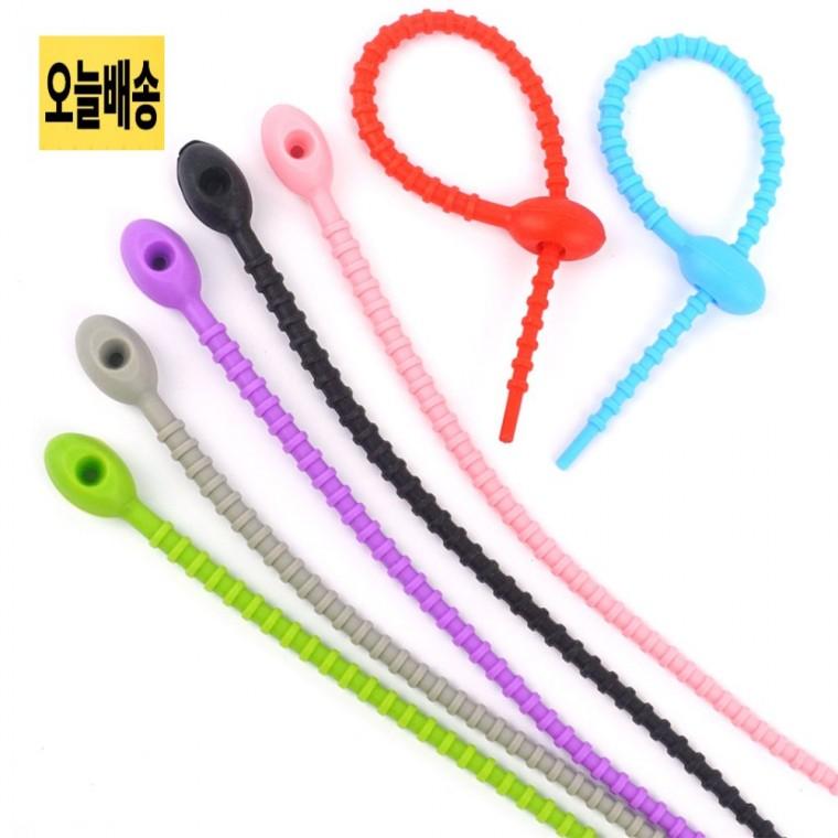 실리콘 다용도 타이스트랩 실리콘타이1P 스트랩1P 다목적실리콘타이
