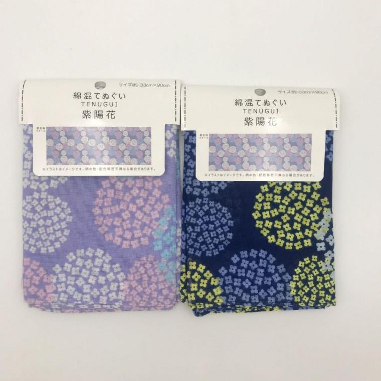 일본 테누구이 다용도 가제 수건 수국