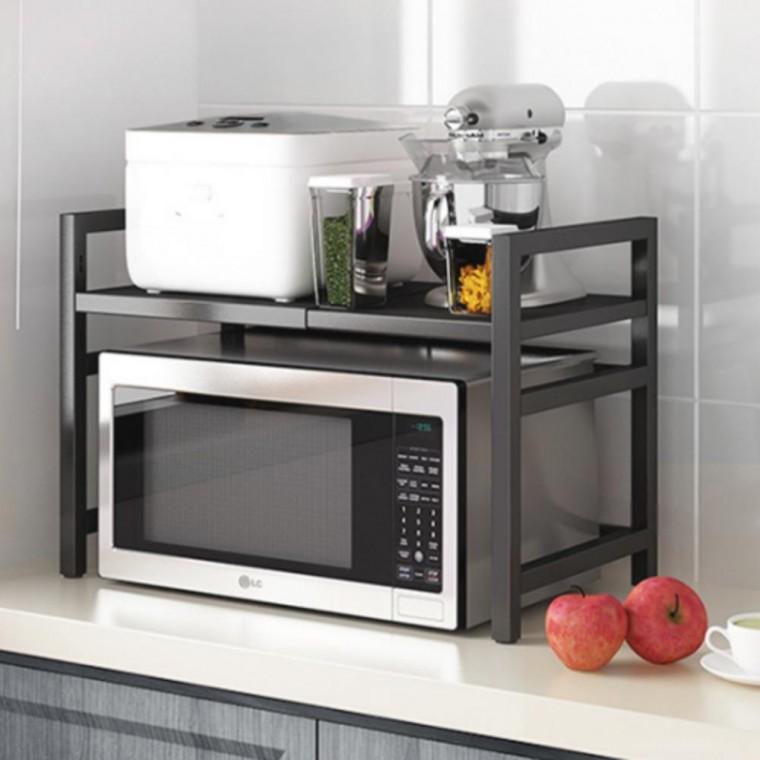 조절식 선반 주방 넓이 전자 다용도 대 수납 높이 전자레인지 식선반 가구