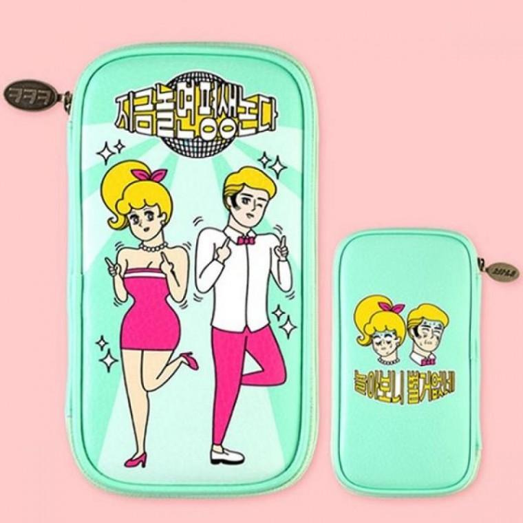 펜 파우치 필통 학생용 필기구 수납함 다용도 주머니 소품 정리백 문구류