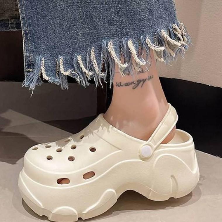 데일리 샌들 디자인 키높이 다용도 여성 신발