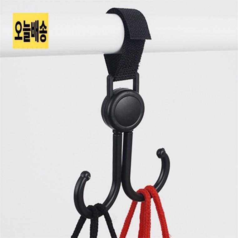 2구 다용도 스텐 후크고리 2구후크 옷걸이후크 청소도구걸이