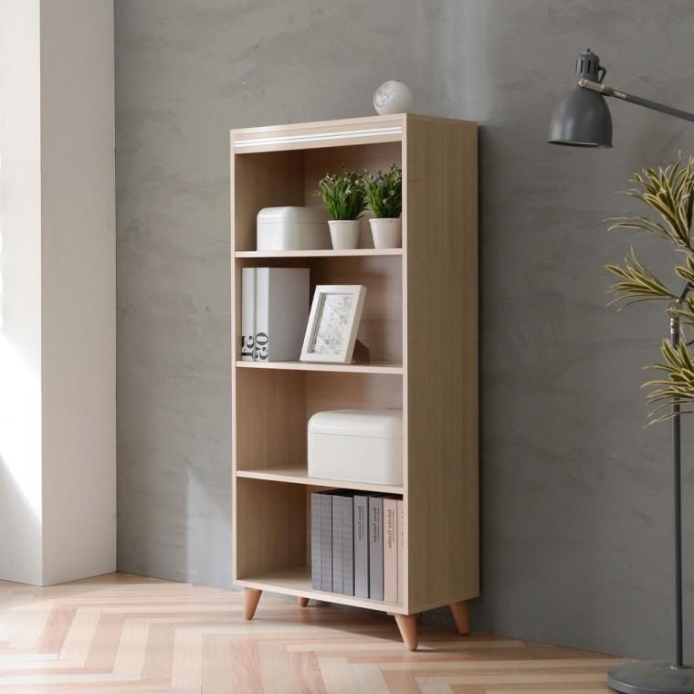 데코홈 다용도 수납 정리 오픈형 4단 책장 600