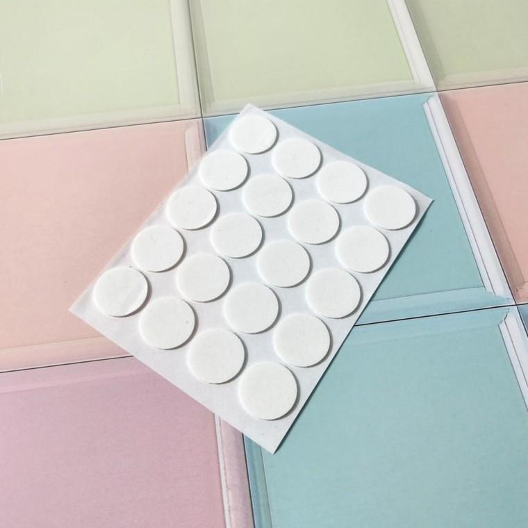 원형 폼 양면 테이프 20mm 스펀지 스티커 접착 고정 완충 패드 다용도