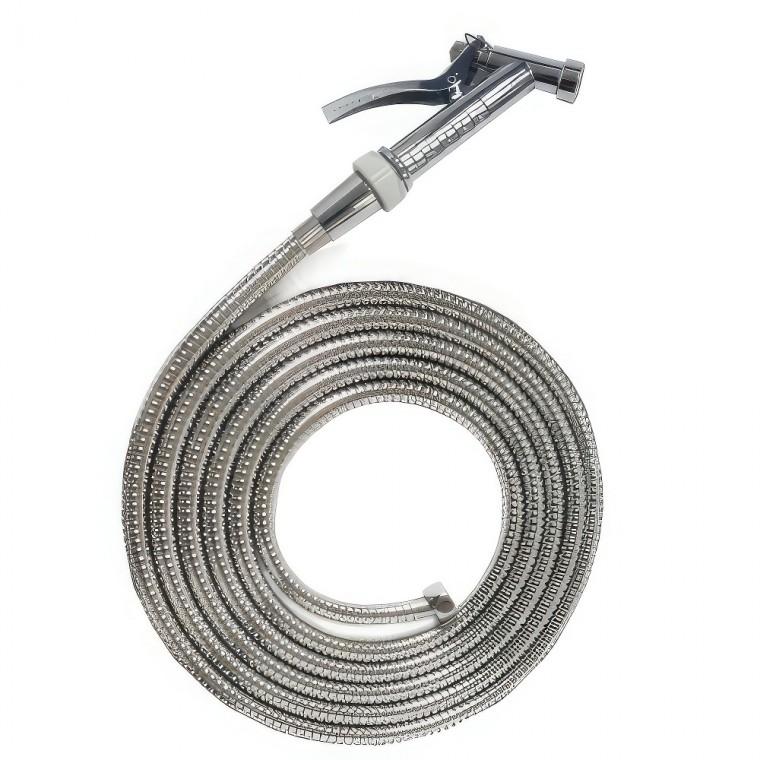 수드림 욕실 청소 스프레이건 분사기 크롬 물호스 3M 호수 호스건 다용도