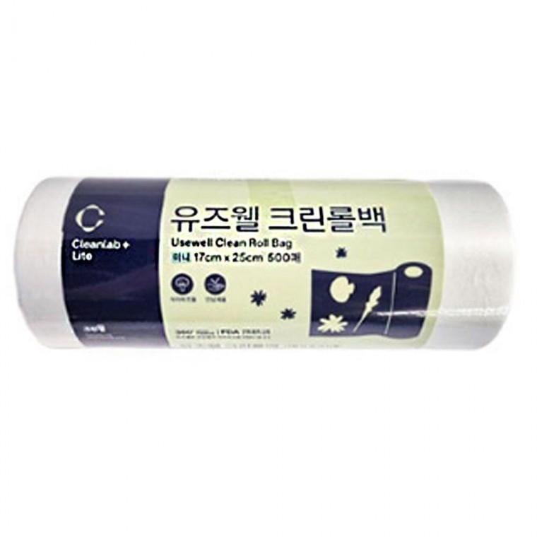 크린랩 유즈웰 크린롤백500매 17cmX 25cm 다용도비닐