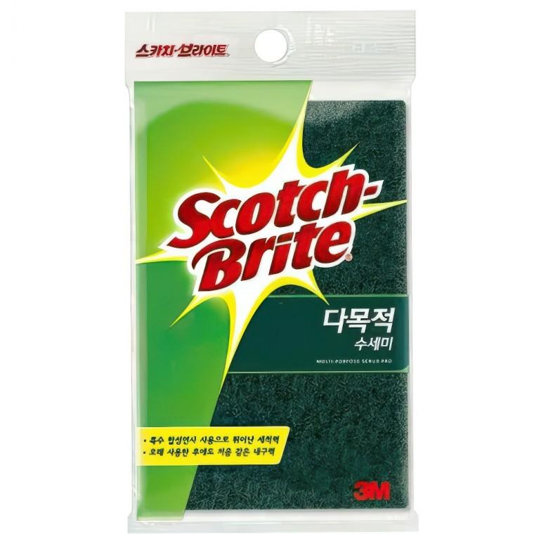 3M 다용도 설거지 청소 주방 강력세척 청수세미 중1개 그릇 찌든때 컵