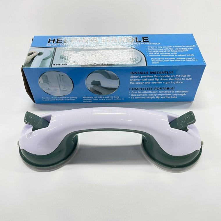 다용도 흡착식 욕실손잡이 타공없는 원터치 강력듀얼 흡착 안전바