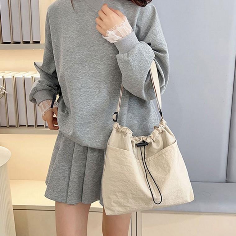 버킷백 다용도 캔버스 크로스백 가방