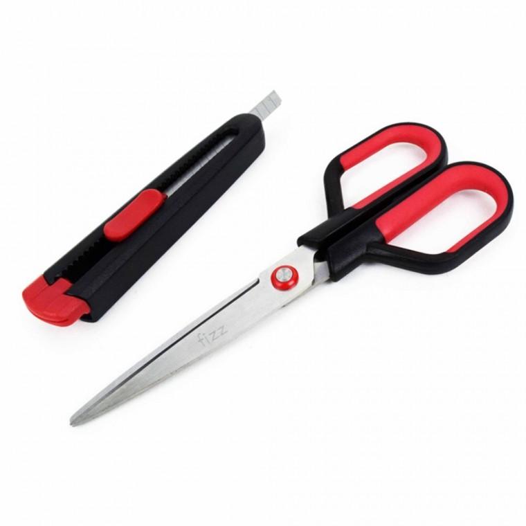 다용도2in1칼가위세트 멀티가위 손질가위 과일가위