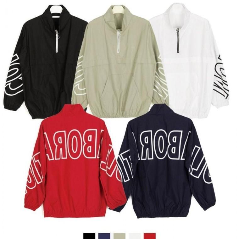 간절기 아노락바람막이 점퍼 패션 야외활동 가벼운 아노락 의류 야구