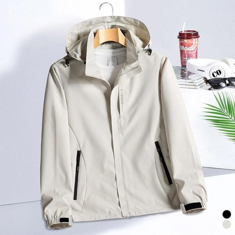 남녀공용 기본 심플 바스락 후드 점퍼 바람막이 잠바