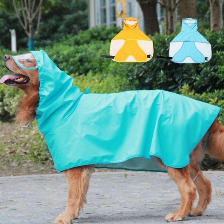 강아지 우비 레인코트 판초 비옷 바람막이 산책 5XL 레인코트 반려동물용품 산책 비옷 우의 아웃도어