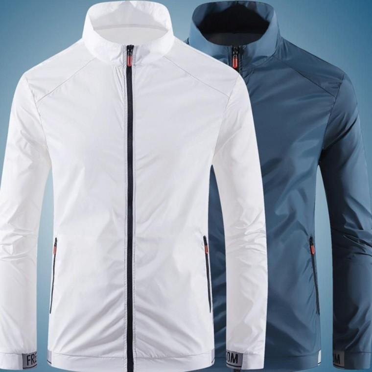 가볍고 스타일리시한 남성용 방풍 방수 바람막이 재킷