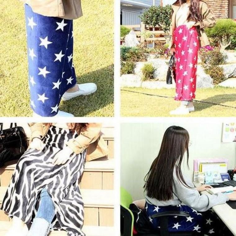 필수템 겨울 무릎담요 극세사 차량용담요 치마형 차량용담요 이불담요