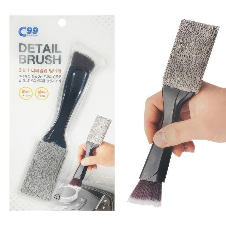 2in1 차량용 미세 먼지털이개 먼지솔 청소솔 실내청소 자동차 청소포