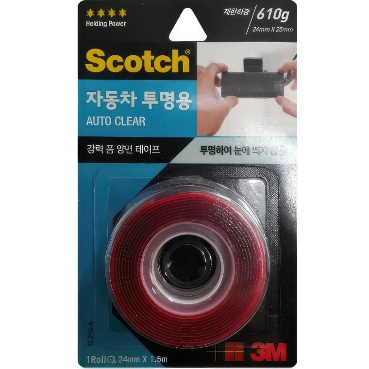 3M 블랙박스 하이패스 설치 접착 투명 폼 양면테이프 주방 욕실 차량용