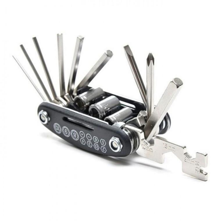 EA 접이식 자전거 수리 멀티툴 정비 세트 여행용 공구