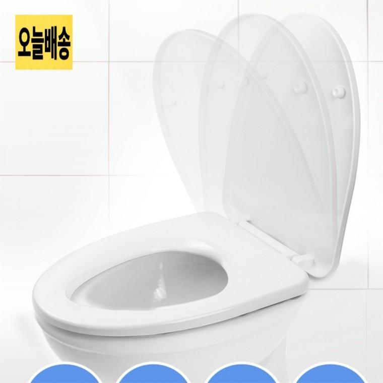 무소음D형특대 하드 변기커버 무소음하드커버 양변기커버 슬로우다운변기커버