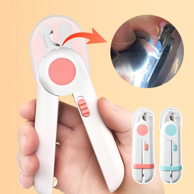 강아지 발톱가위 초보자용 LED발톱깎이 튐방지 안전커버 클리퍼