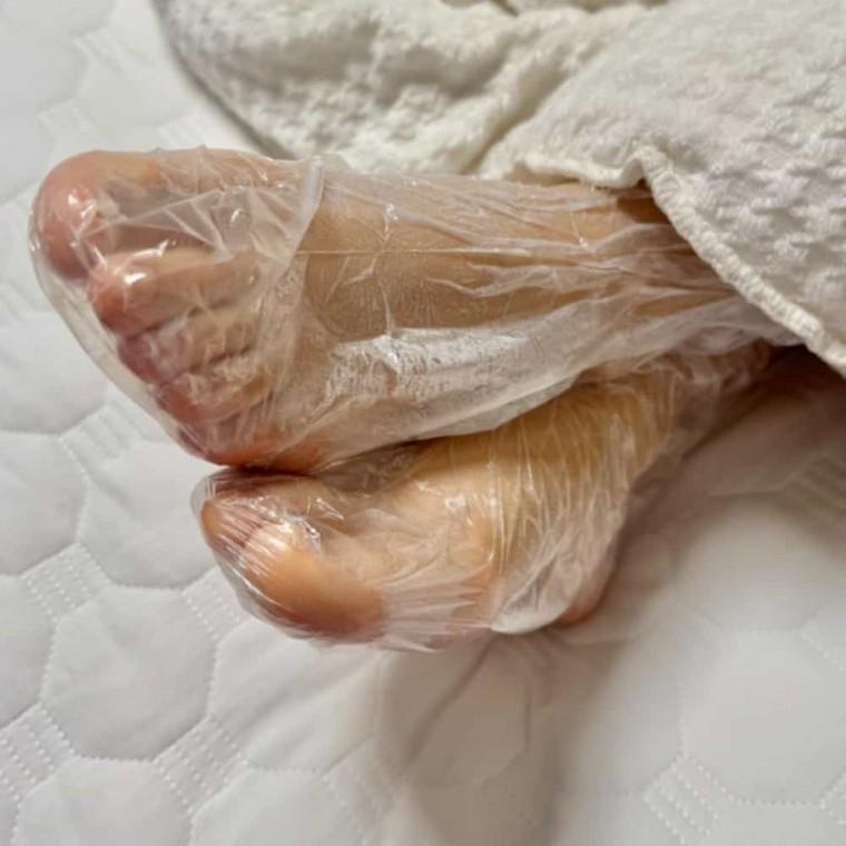 비닐 풋발커버 100P 풋케어 비닐양말 발보습커버