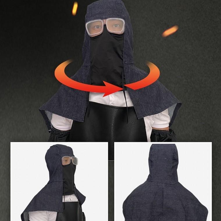 헬프그린 방진 분진 용접 고글형 벌초작업복 건설현장복 안전모 벌초모자복장