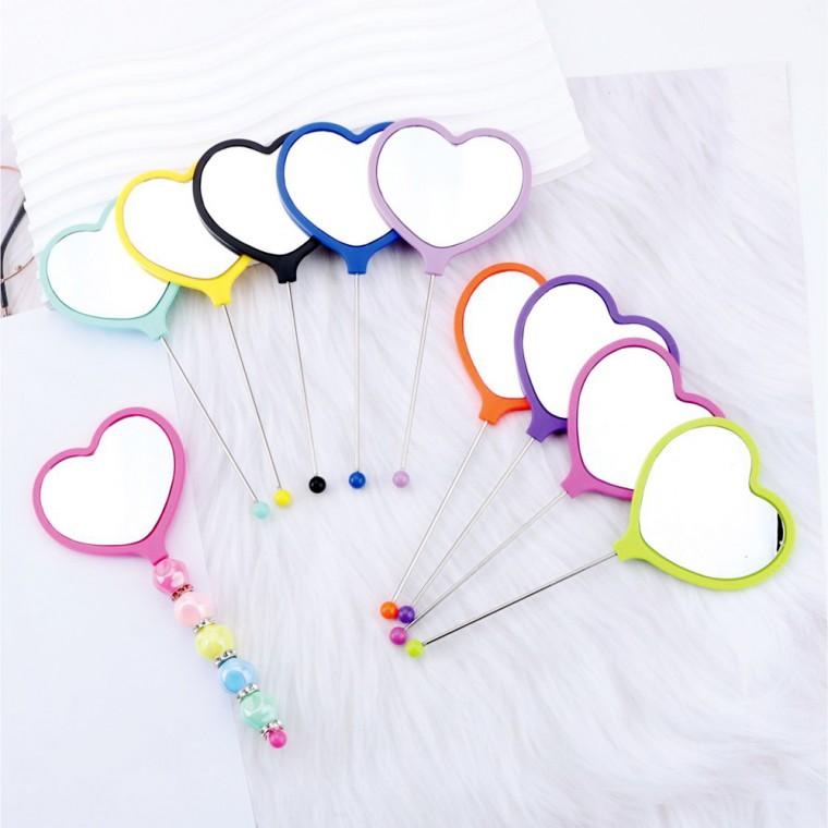거꾸 하트 거울 꾸미기 만들기 DIY 비즈 볼꾸 빗꾸 동대문