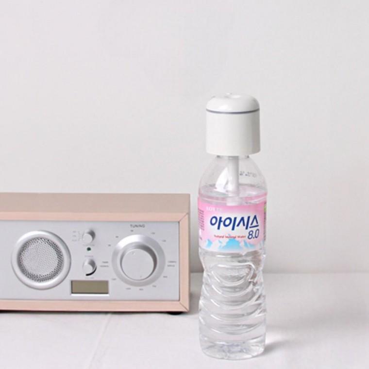 꽂아쓰는 보틀캡 USB 미니 생수병 페트병 가습기 무드등