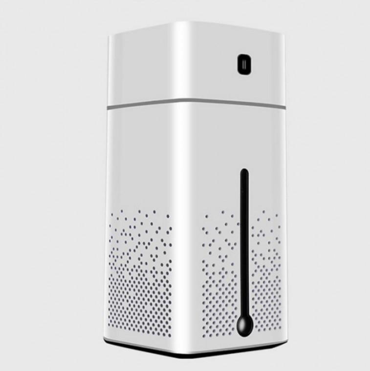 화이트 1리터 USB 큐브 초음파 가정용 가습기 무드등